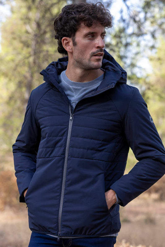 Chaqueta Técnica Capucha Marino | Annapurna
