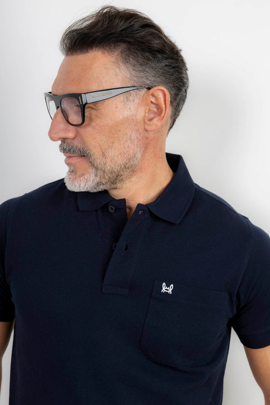 Polo Bolsillo Marino
