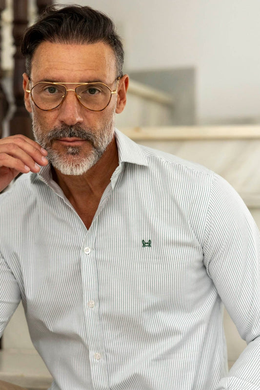 Camisa Rayas Verde | Bélgica