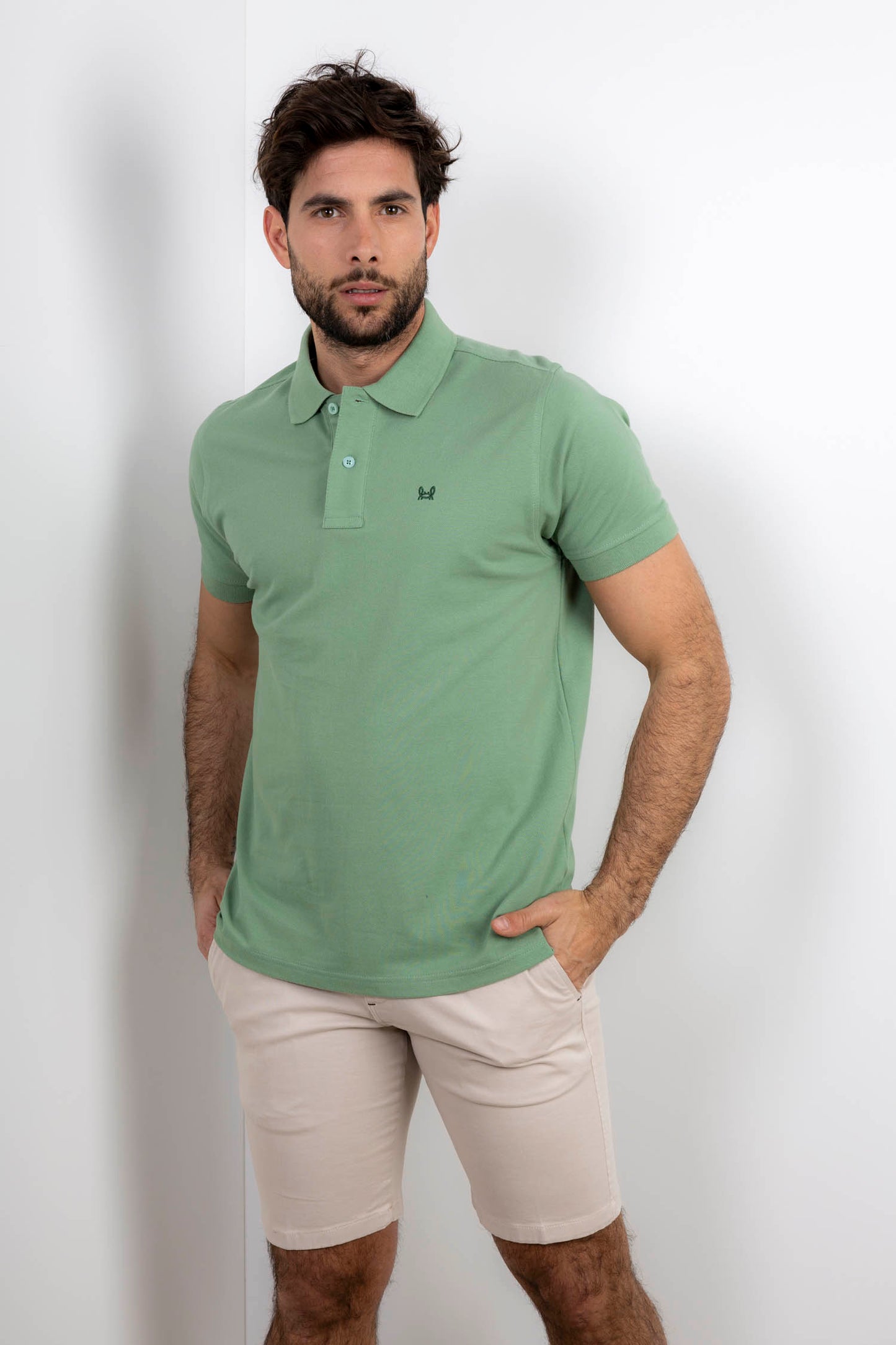 Polo Básico Verde Medio