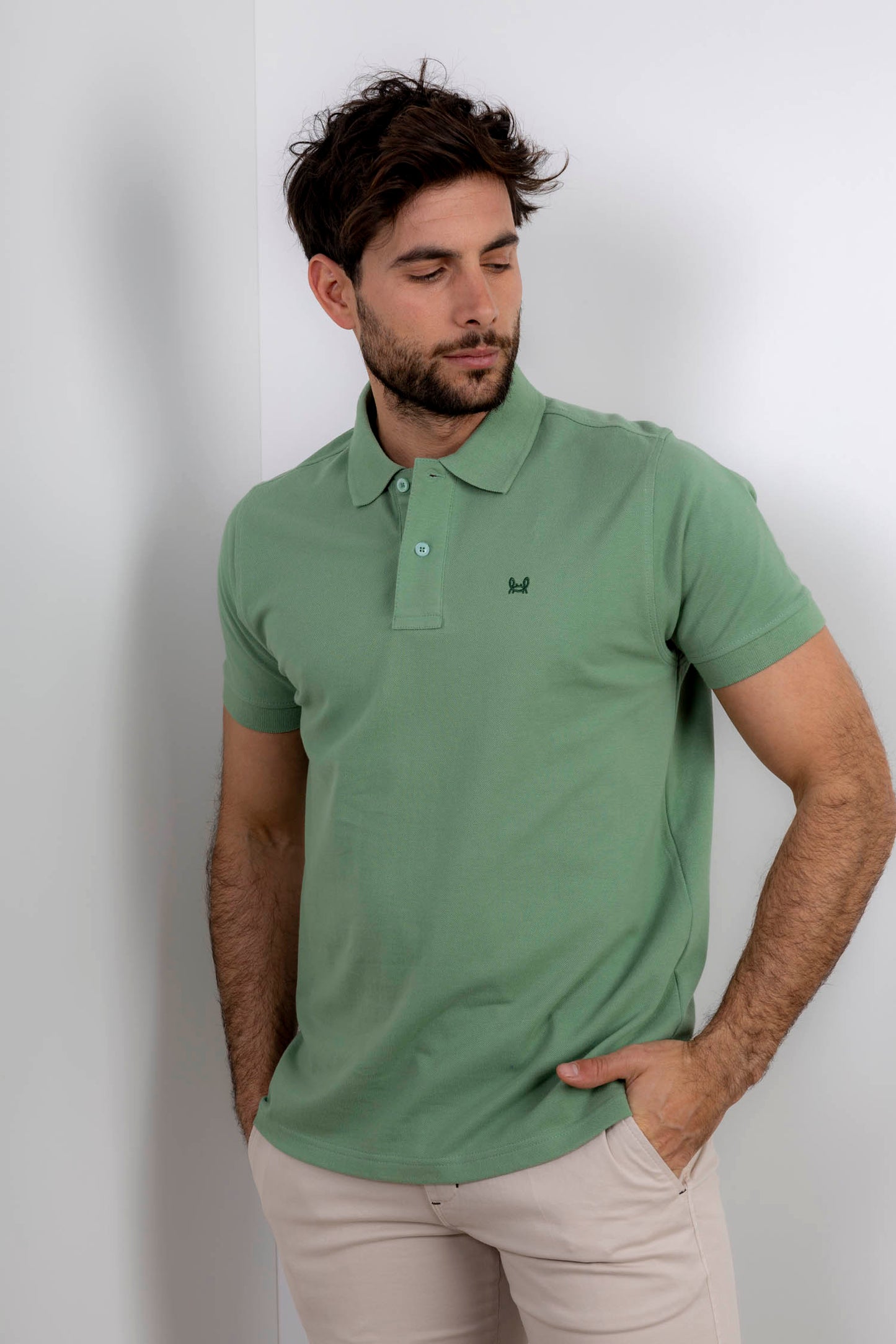 Polo Básico Verde Medio