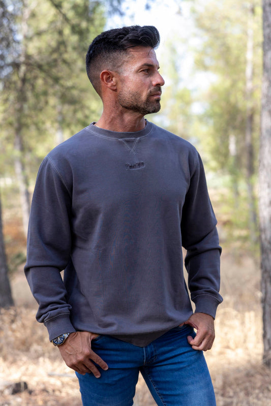 Sudadera Lavada Gris | Palermo