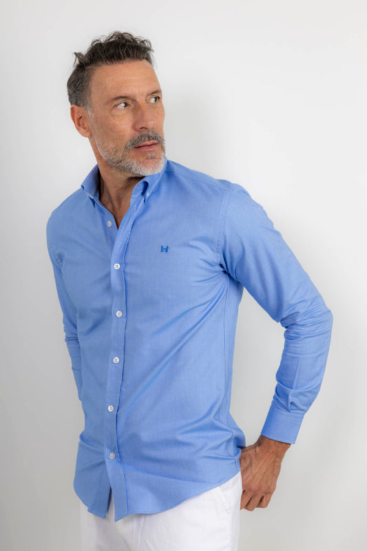Camisa Oxford Azul Devin | Úbeda