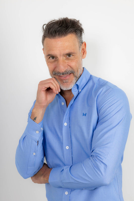 Camisa Oxford Azul Devin | Úbeda