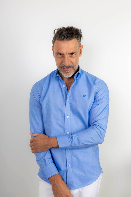 Camisa Oxford Azul Devin | Úbeda