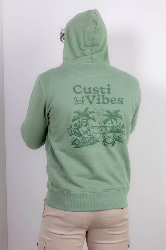 Sudadera Capucha Verde | Nantes