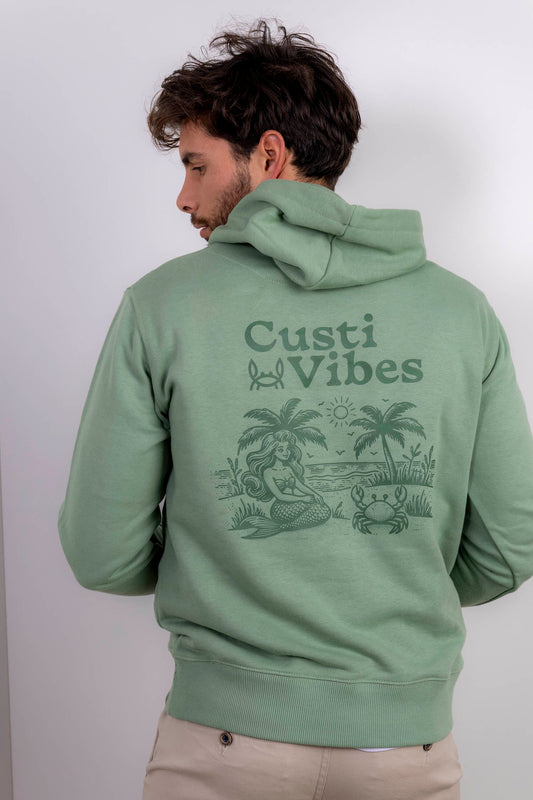 Sudadera Capucha Verde | Nantes