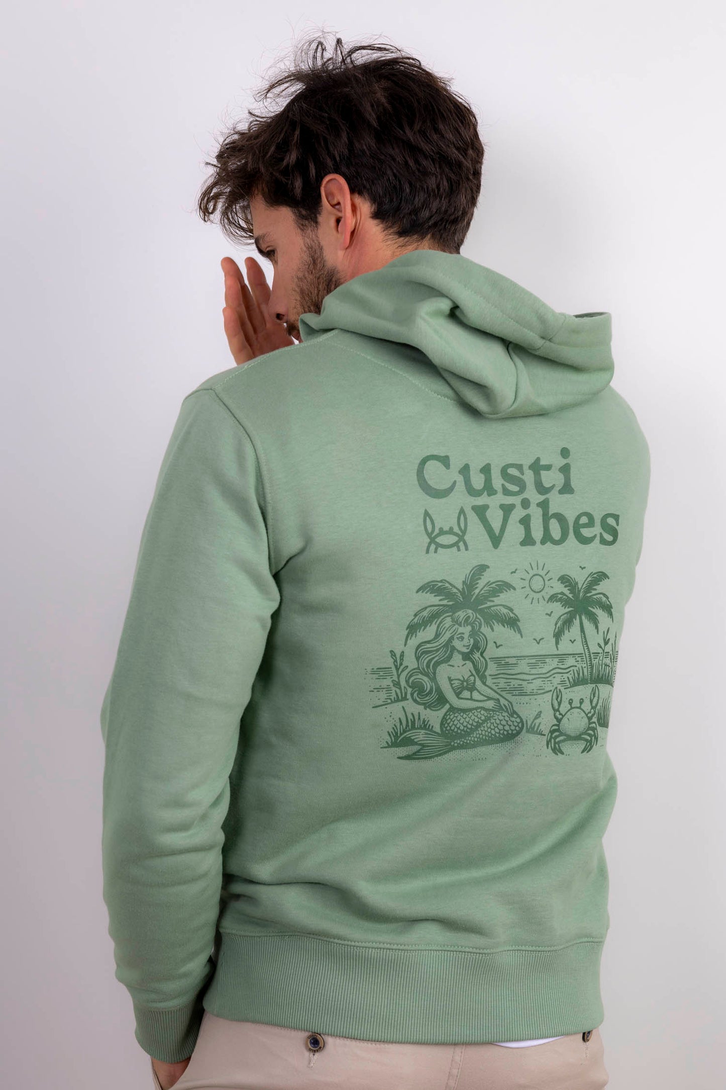 Sudadera Capucha Verde | Nantes