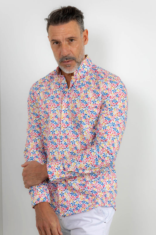 Camisa estampada slim fit | Petalos
