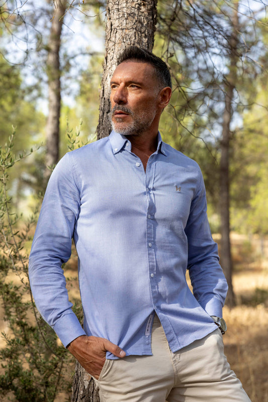 Camisa Estructura Azul | Jerez