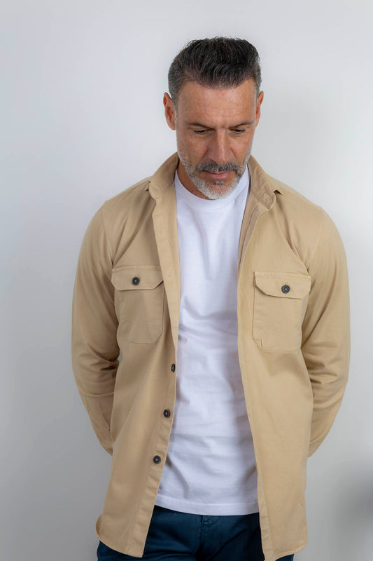 Chaqueta Algodón Lavada Camel | Cazorla