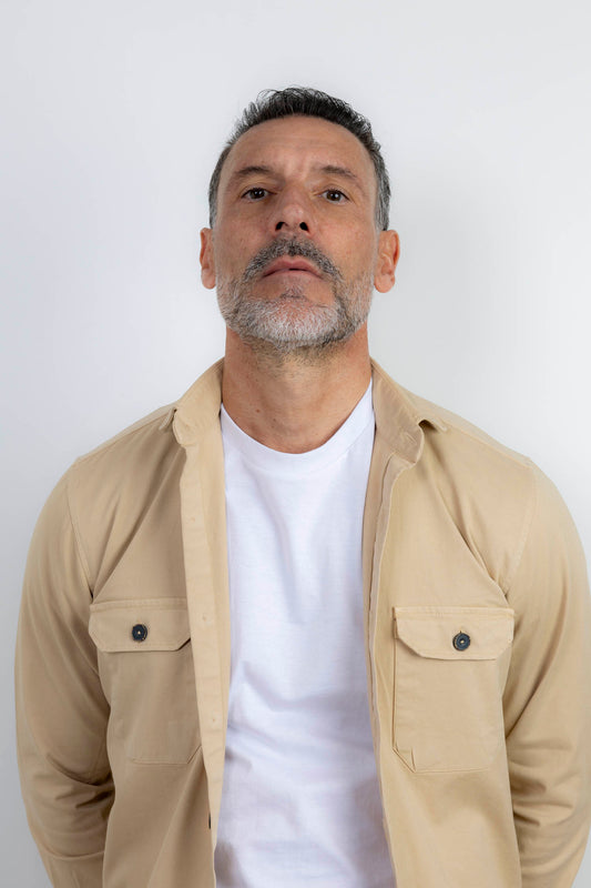 Chaqueta Algodón Lavada Camel | Cazorla