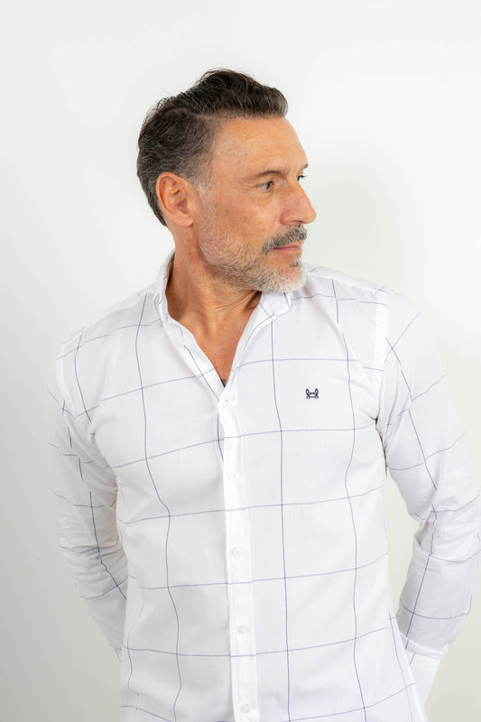 Camisa Cuadro Marino | Carmona