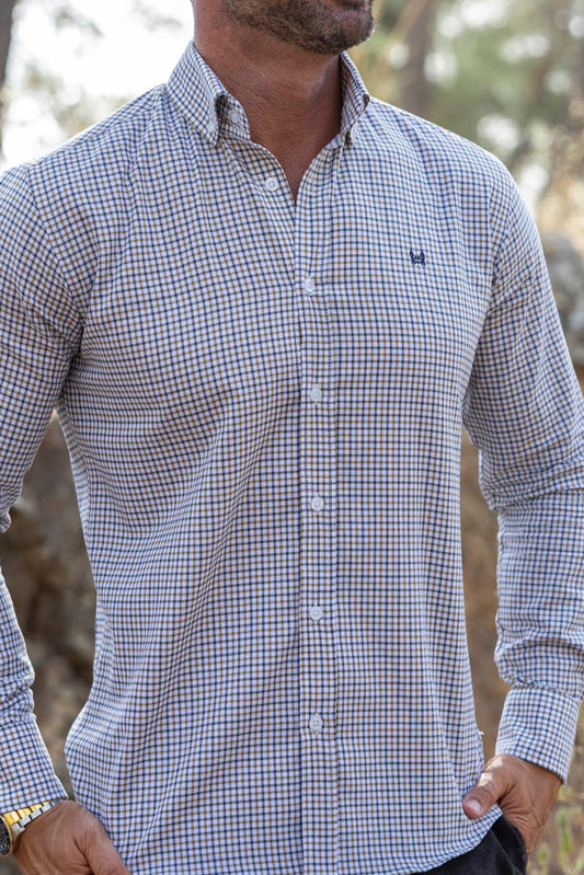 Camisa Cuadros Verde Albero | Miranda