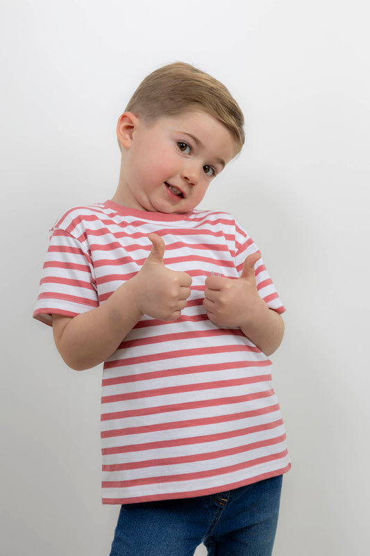 Camiseta Infantil Rayas Roja | Marsella