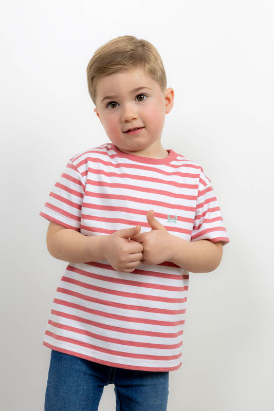 Camiseta Infantil Rayas Roja | Marsella