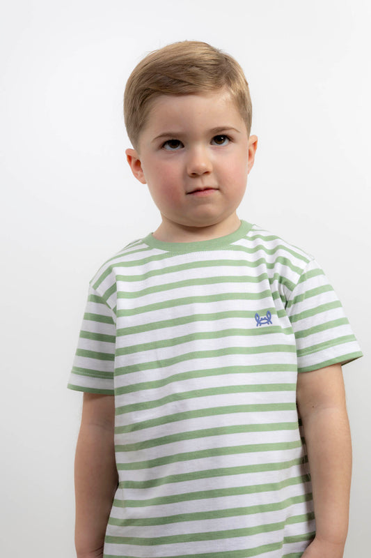 Camiseta Infantil Rayas Verde | Marsella