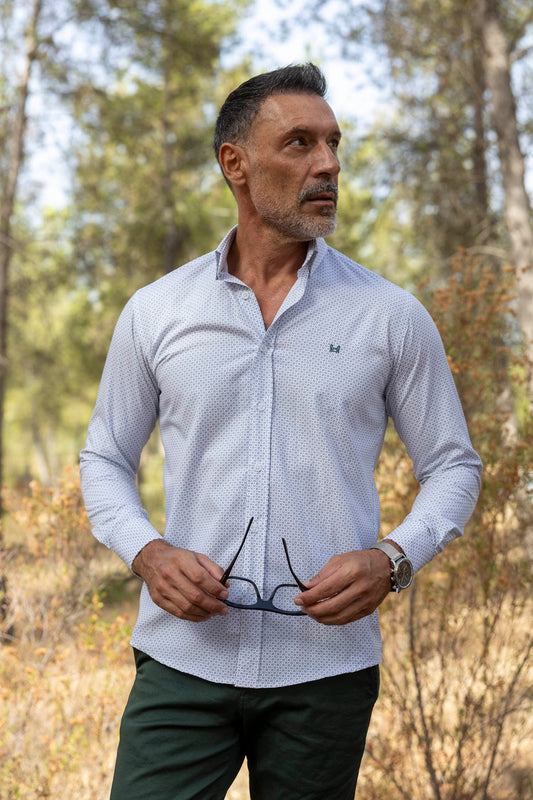 Camisa Estampada Verde | Aranjuez