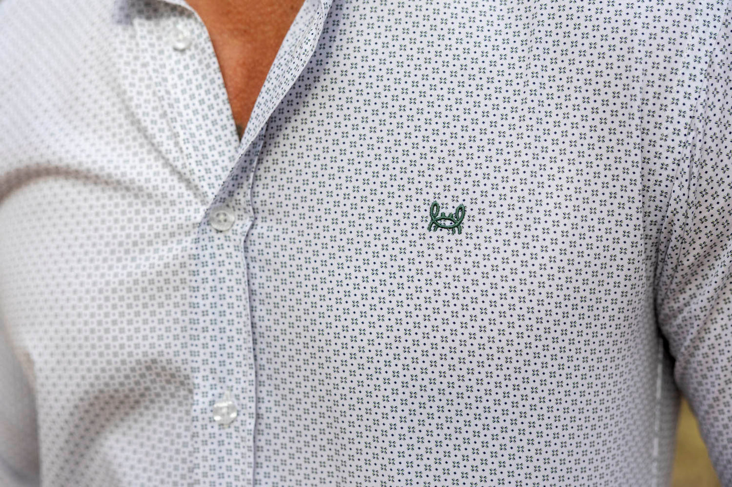 Camisa Estampada Verde | Aranjuez