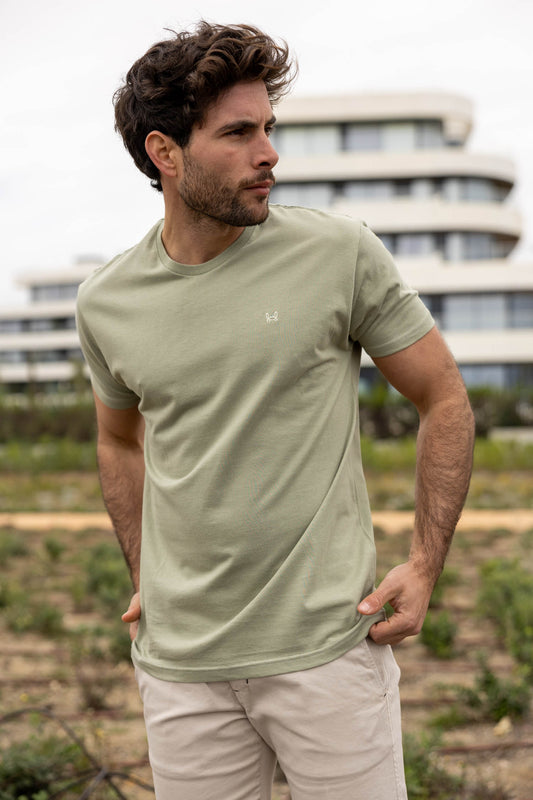 Camiseta Básica Verde Oliva