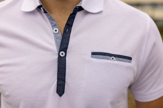 Polo Blanco Bolsillo | Argentina
