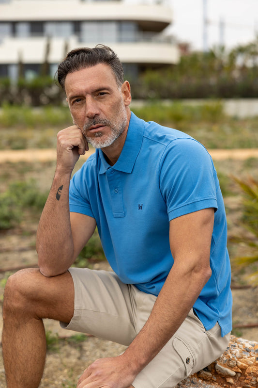 Polo Básico Azul Devin