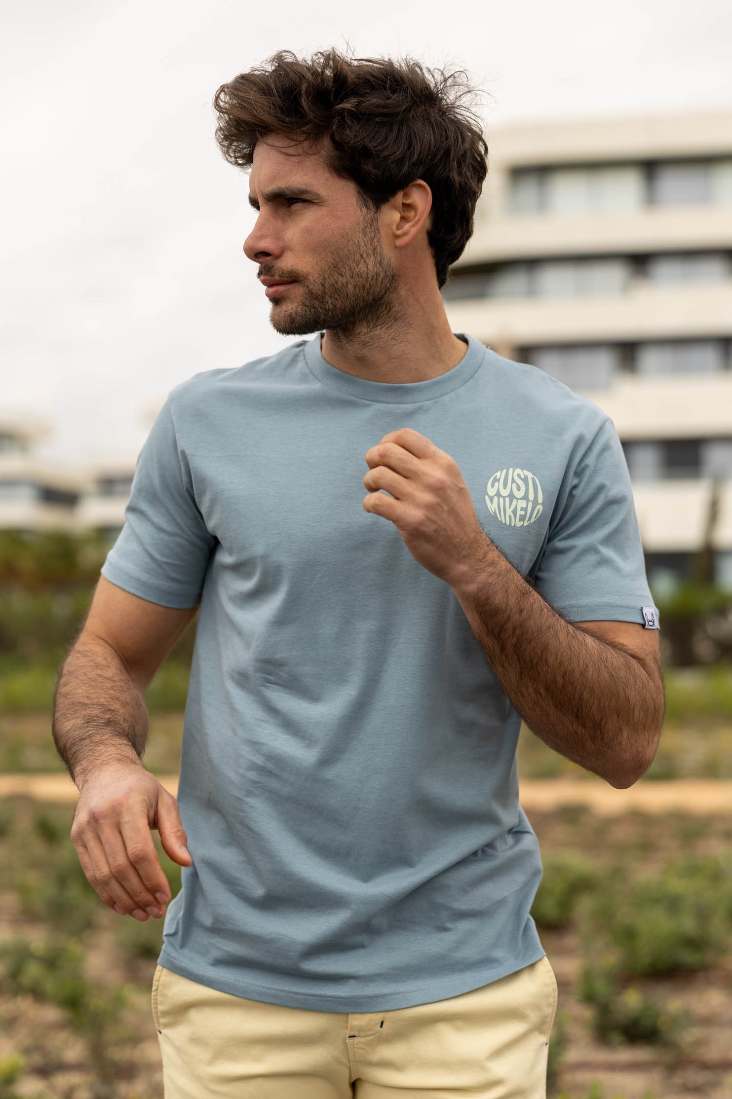 Camiseta Print Circle Azul