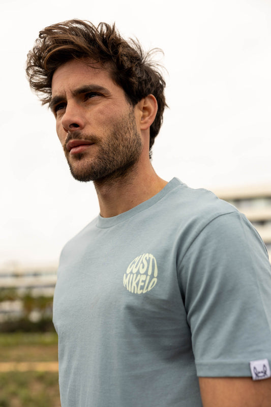 Camiseta Print Circle Acero