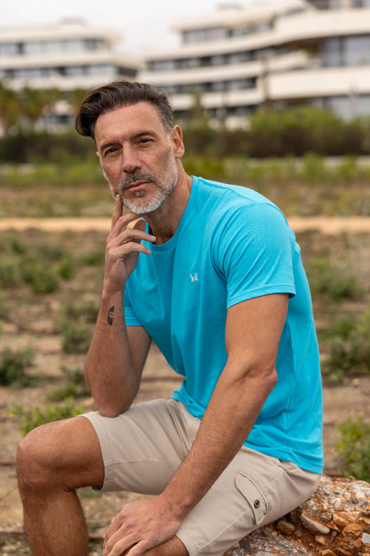 Camiseta Básica Turquesa