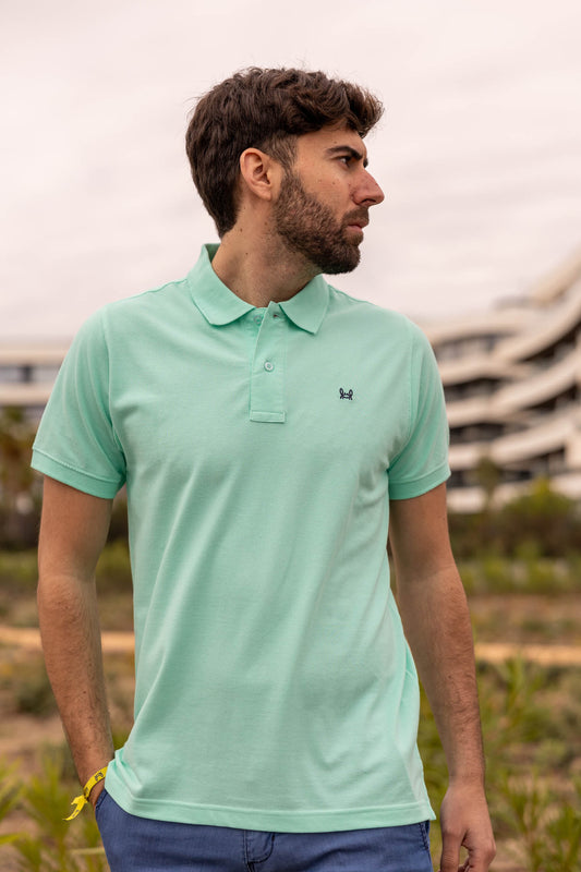 Polo Básico Verde Agua