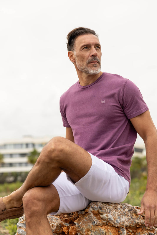 Camiseta Lavada Vino