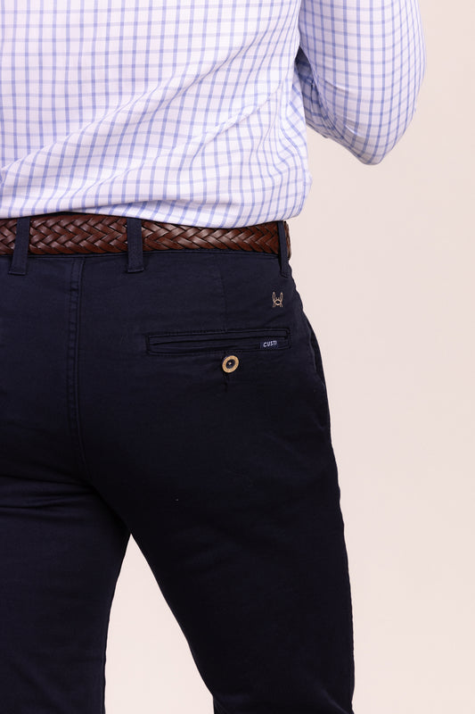 Camisa Cuadros Algodón Celeste | Eibar