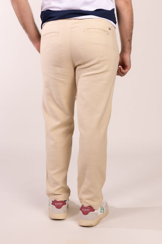 Pantalón Dobby Beige