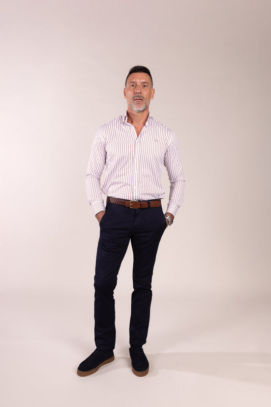 Pantalón Chino Elástico Azul Marino | Jesulín