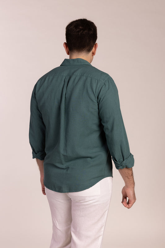 Guayabera Lino Verde