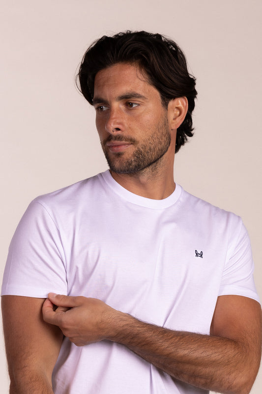 Camiseta Básica Manga Corta Blanca