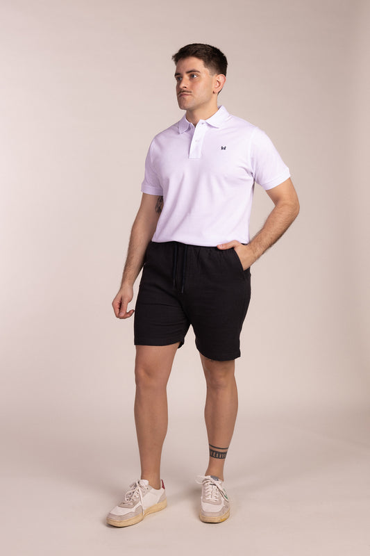 Polo Básico Manga Corta Blanco