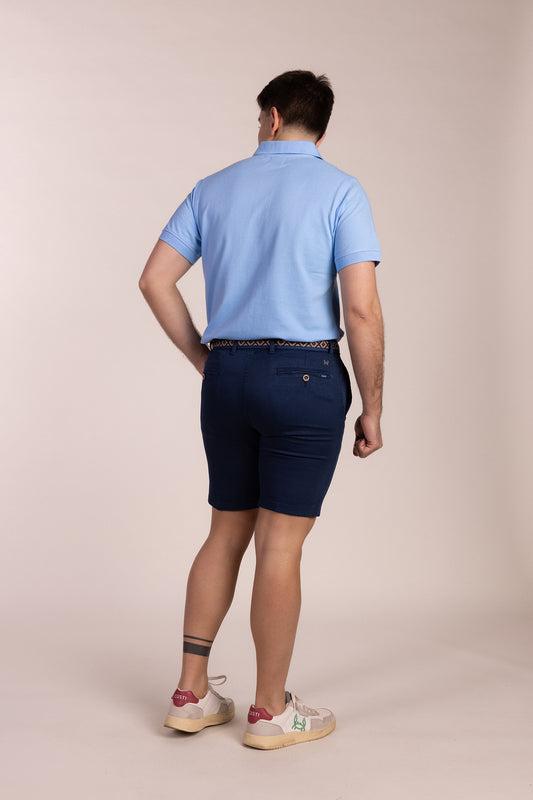 Polo Básico Manga Corta Azul Celeste