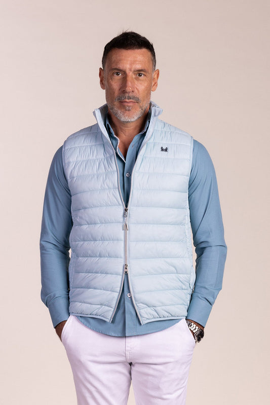 Chaleco Acolchado Ligero Azul Celeste | Mulhacen
