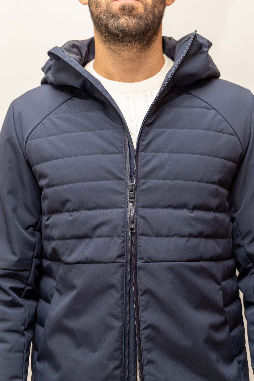 Chaqueta Técnica Capucha Marino | Annapurna