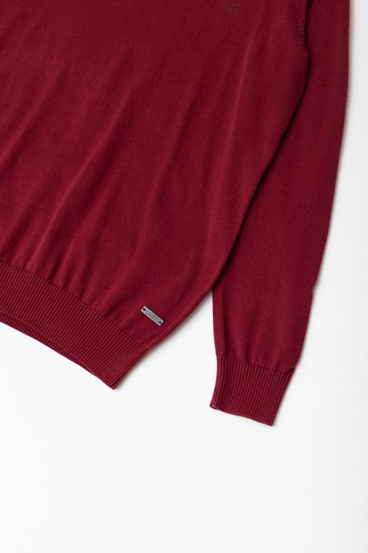 Jersey Cuello Vuelto Vino