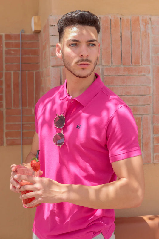 Polo básico Rosa Fucsia