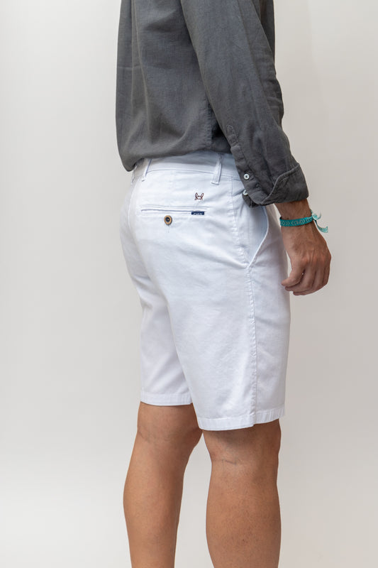 Bermuda Elástica Blanca | Priego