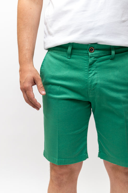 Bermuda Elástica Verde | Priego