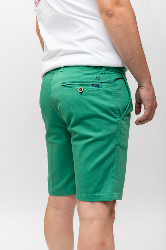 Bermuda Elástica Verde | Priego