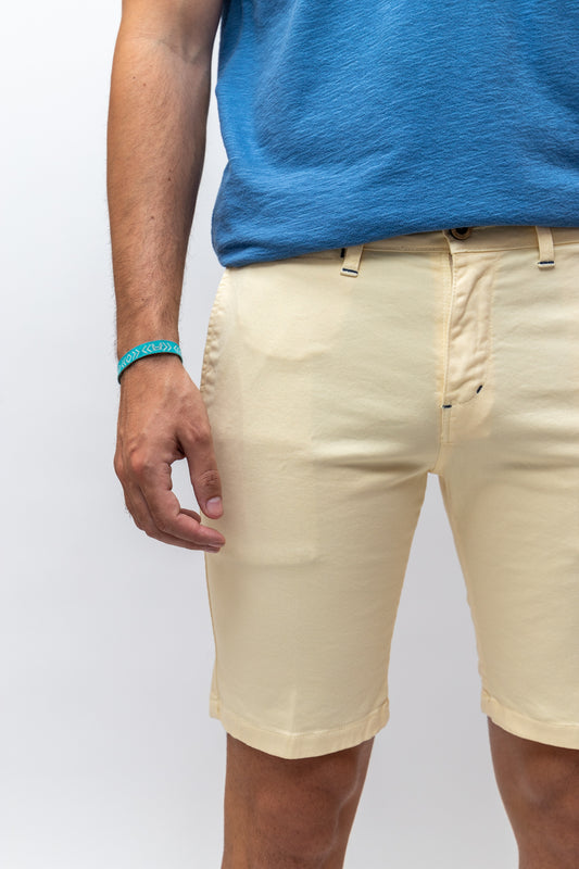 Bermuda Elástica Amarilla | Priego