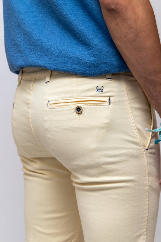 Bermuda Elástica Amarilla | Priego