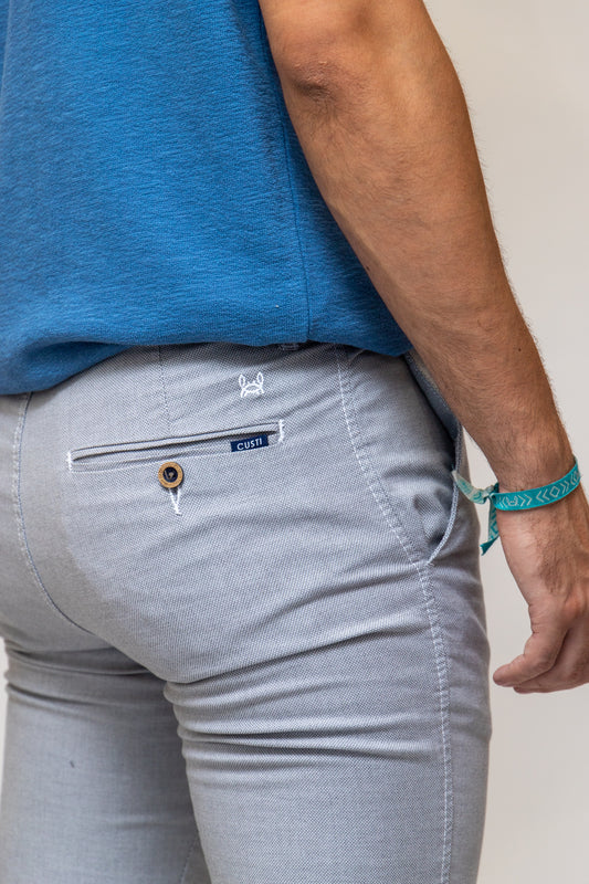 Pantalón Chino Fantasía Blanco | Manzanares