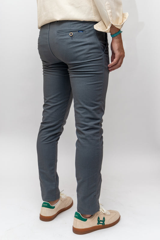 Pantalón Chino Fantasía Gris | Manzanares
