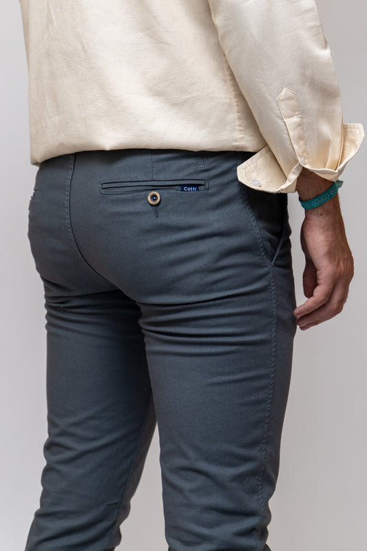 Pantalón Chino Fantasía Gris | Manzanares